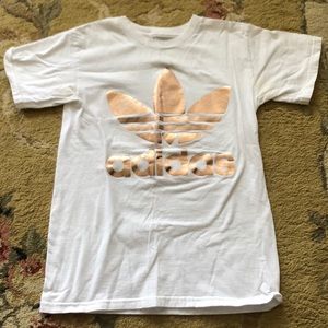 White adidas T-shirt